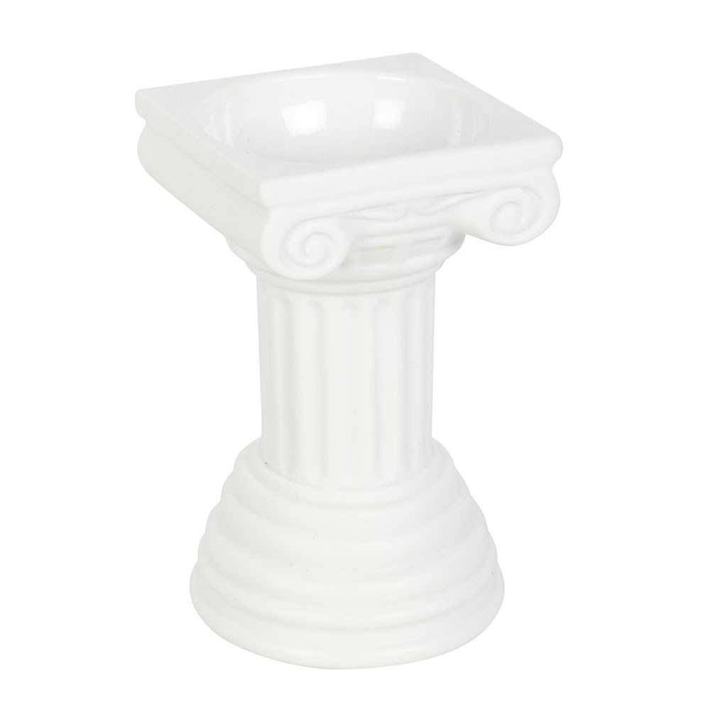 Something Different - Greek Column and Wax Warmer Brûleur fioul - Blanc